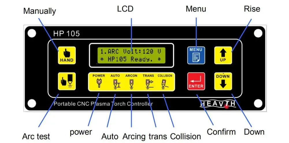 

HP105 регулятор высоты плазменной дуги, портативный Настольный станок с ЧПУ, регулятор высоты