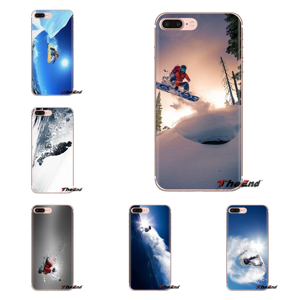 Silicone Phone Case Covers Extreme Snowboarding Sport Print For Xiaomi Redmi 4A S2 Note 3 3S 4 4X 5 Plus 6 7 6A Pro Pocophone F1 |