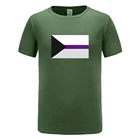 Мужская футболка, крутая асексуальная демисезонная асексуальная гордость, демисексуальный флаг