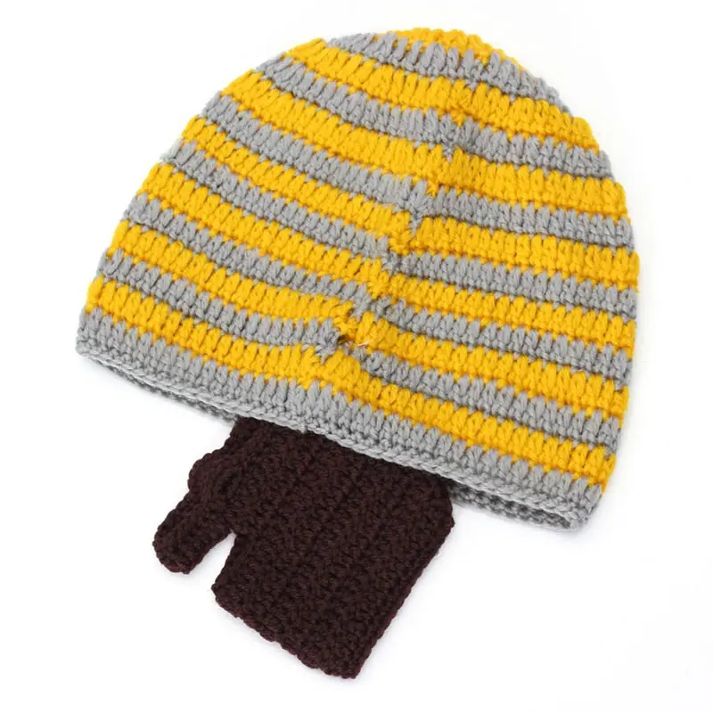 Новинка Модная вязаная крючком шапка для бороды в стиле панк облегающая усы