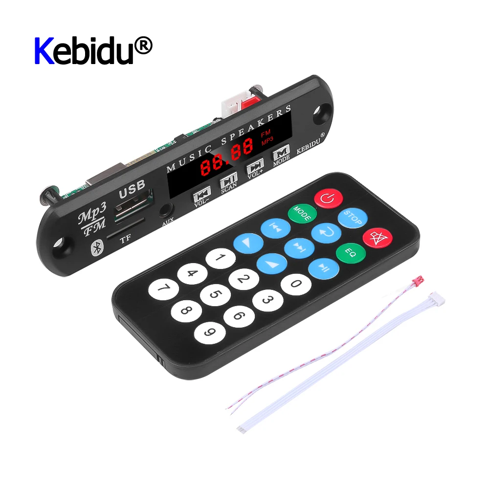 MP3 модуль DC 12 В 5 в WMA декодер плата беспроводной Bluetooth аудио USB FM TF радио для