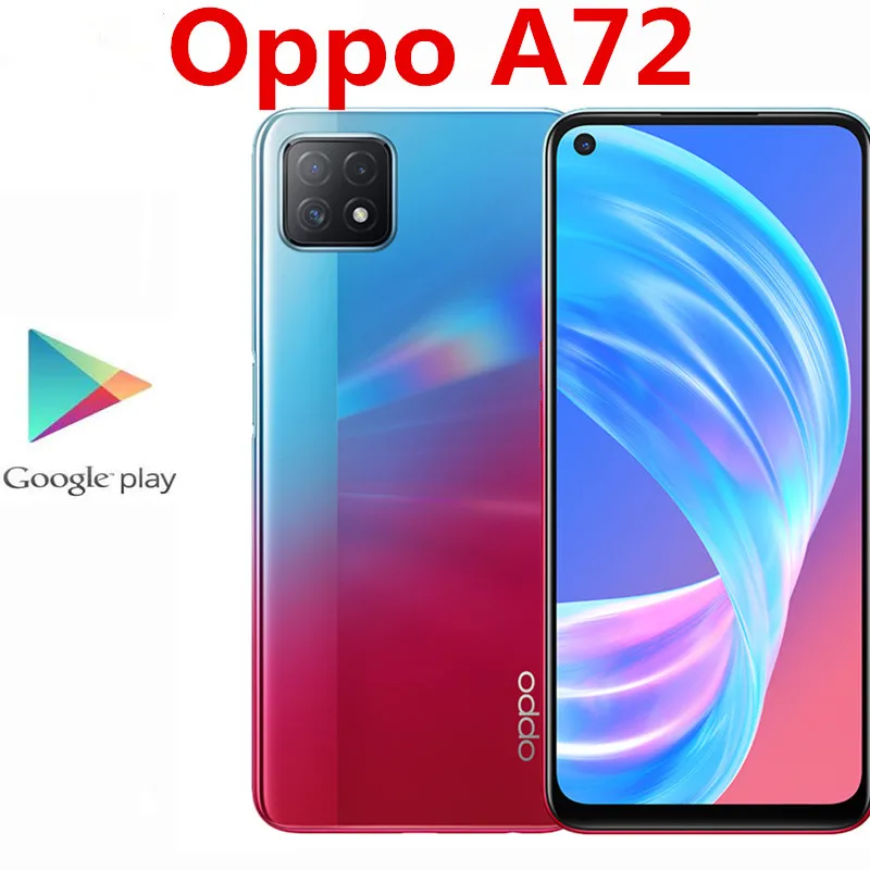 Смартфон Oppo A72 5G дюйма мобильный телефон 6 5 х1080 Mediatek 720 8 ГБ ОЗУ 128 Гб ПЗУ 16 МП 4