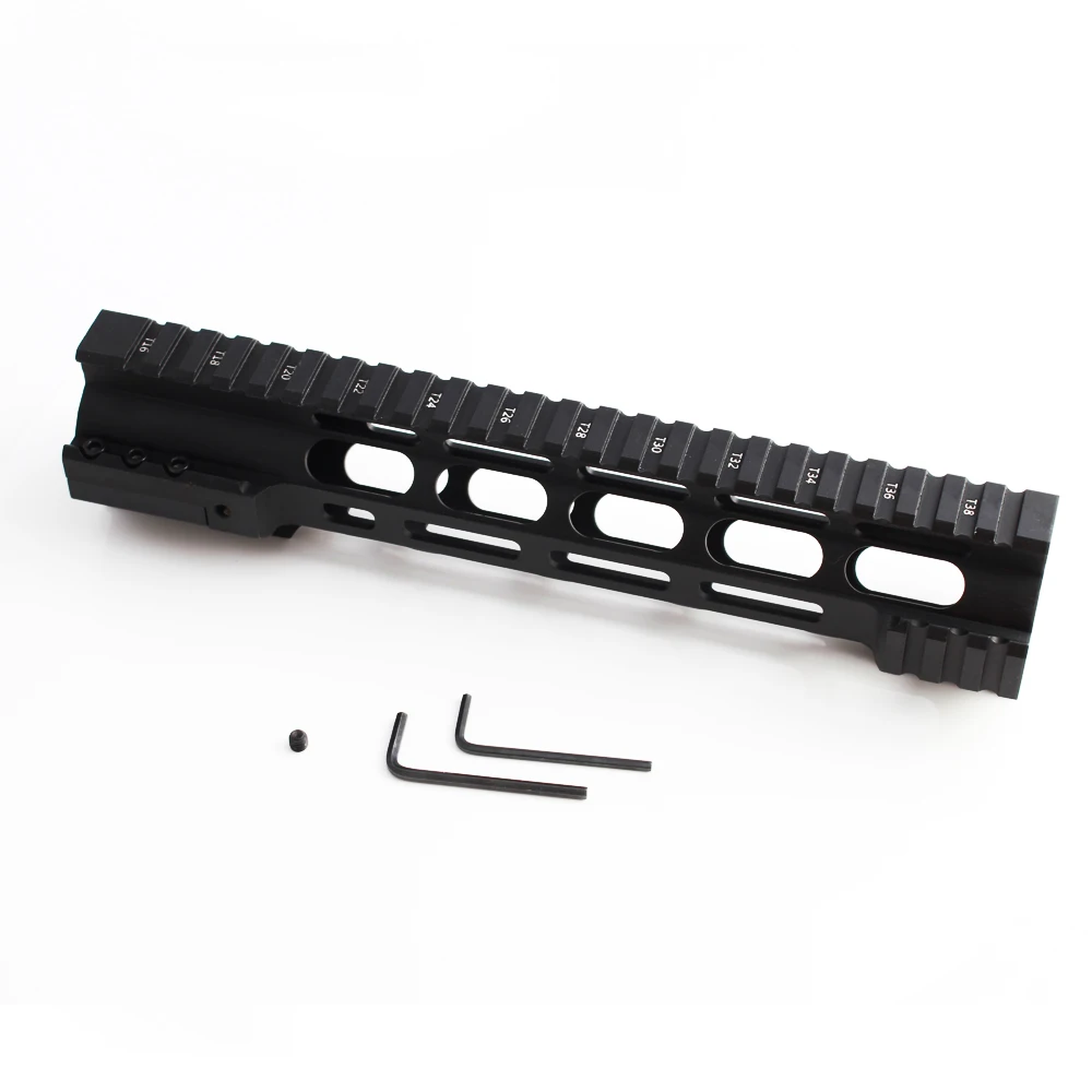 Magorui AR15 M4/M16 поплавок M-LOK Quad Rail Handguard Пикатинни 7/10/12/15/дюймов со стальной бочкой гайка для охоты - Цвет: 10 inch