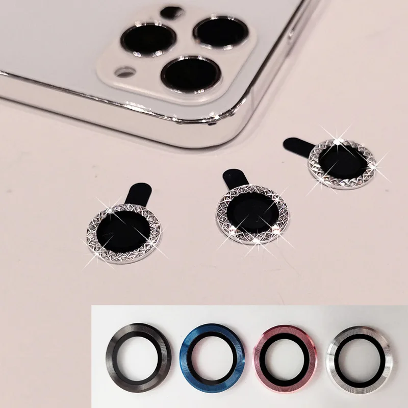 

Flash Diamond Camera Film For iPhone 12 11 Pro Max iPhone12 mini Eagle Eye Sticker 11promax 11pro 12promax Protective Camera Len