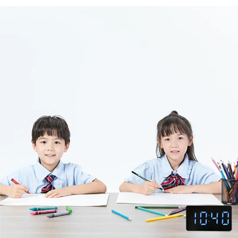 Светодиодный электронный будильник с зеркалом