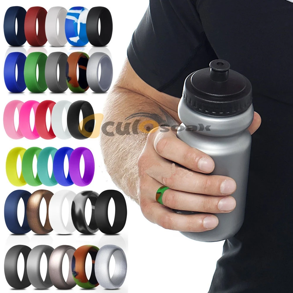 10 шт./компл. окружающей среды спортивный Силиконовое кольцо для мужчин гибкий