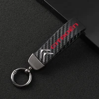 new carbon fiber car styling custom made keychain 4s shop fine gift key ring for citroen c1 c2 c3 c4 picasso c5 ds3 ds4