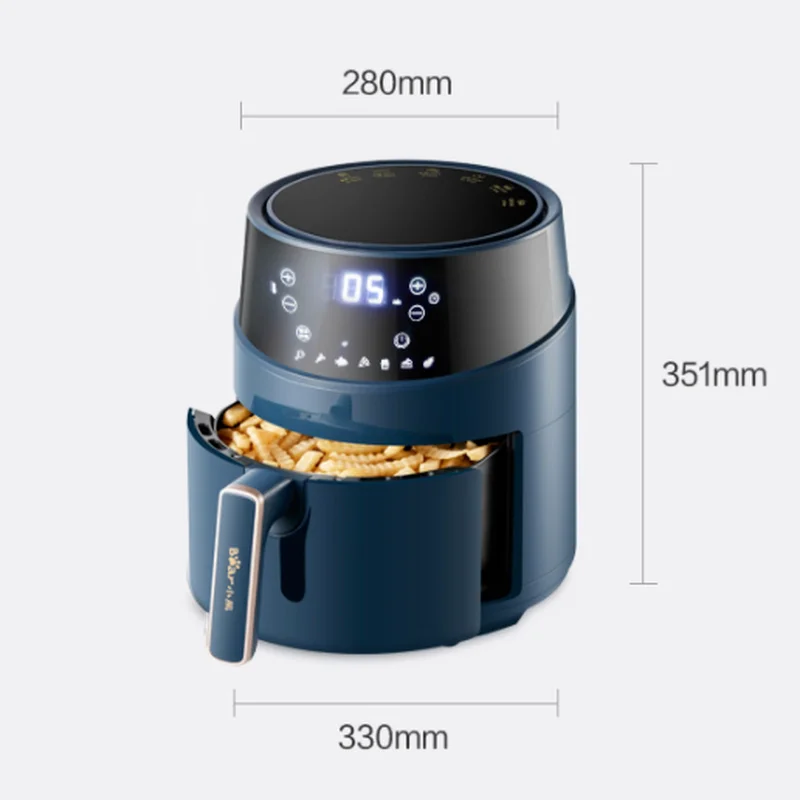 

Smart Air Fryer Oil Free Home Intelligent Large Capacity Multifunction Deep Health Easy To Operation 4.6L 1500W