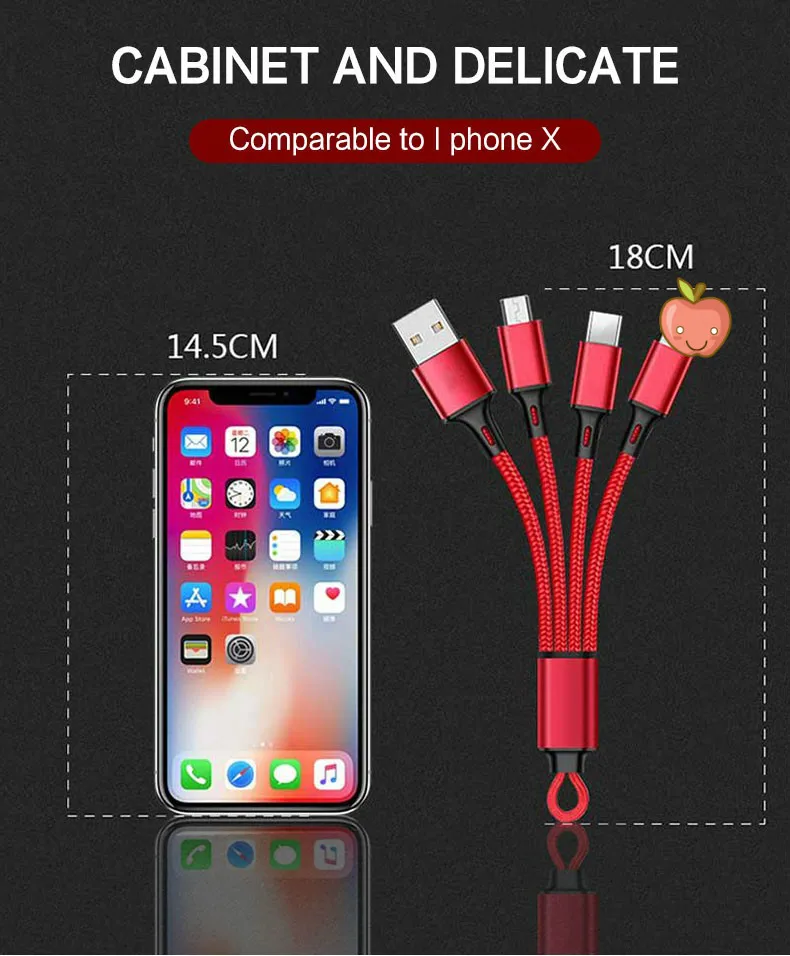 Usb-кабель для зарядки и передачи данных 3 в 1 | Мобильные телефоны аксессуары