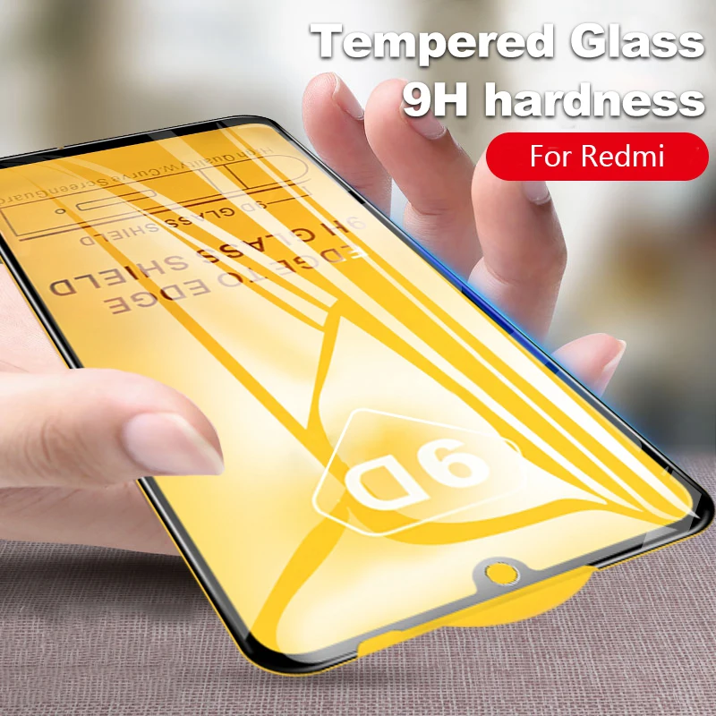 Защитное стекло для xiaomi redmi note 8 7 pro mi a3 9t pocophone f1 с полным покрытием закаленное