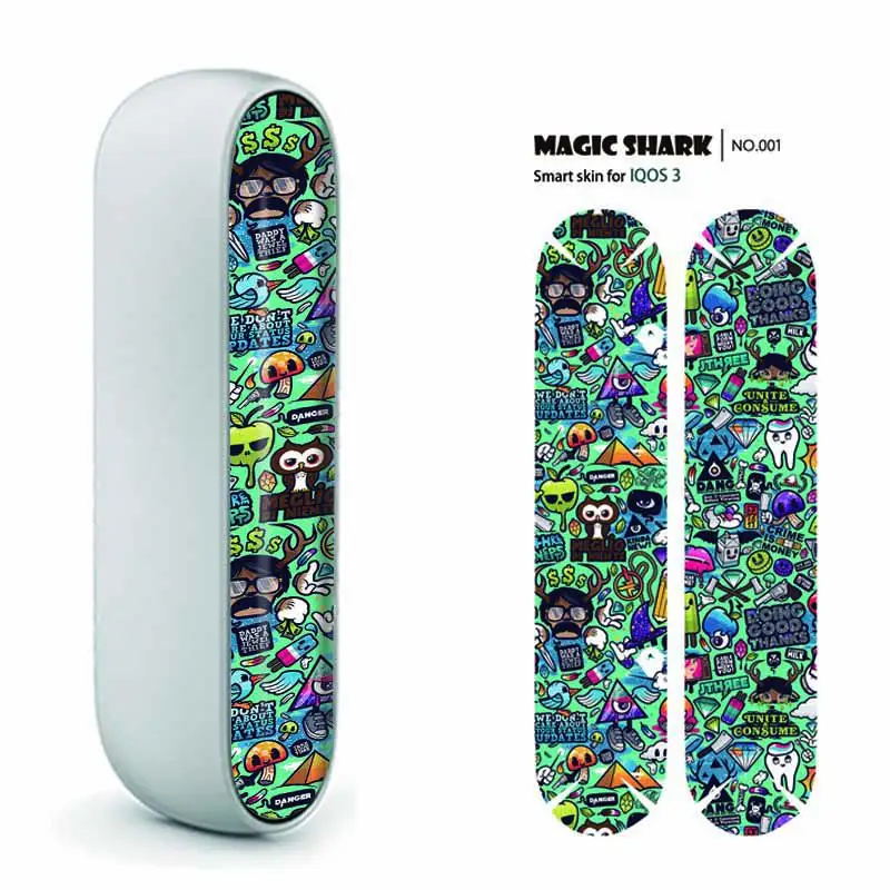 Волшебная Акула новинка ПВХ Watperoof стерео мечтательный флаг наклейка пленка чехол