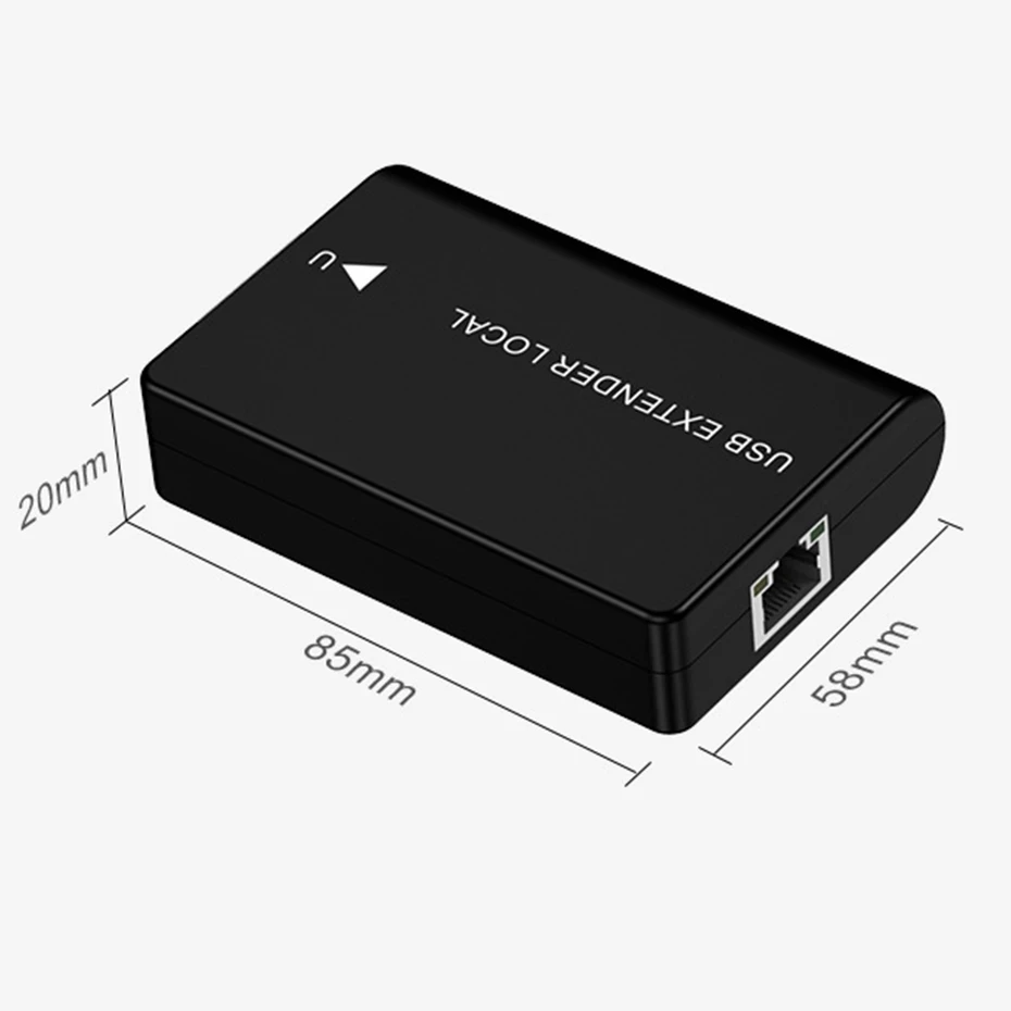 Удлинитель ri45 с питанием активный USB-удлинитель UTP через ethernet cat5e/6 кабель до 60 м |
