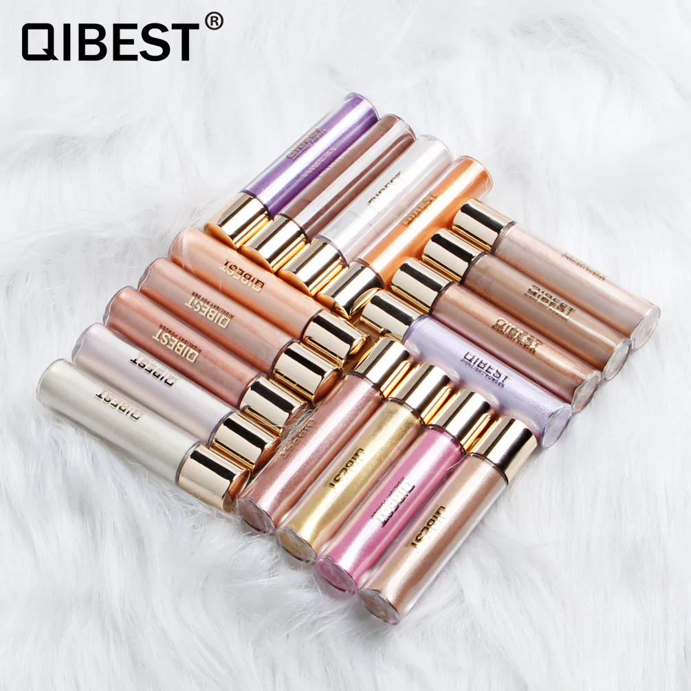 Лидер продаж блестящие тени для век Qibest 17 цветов оптовая продажа макияж |