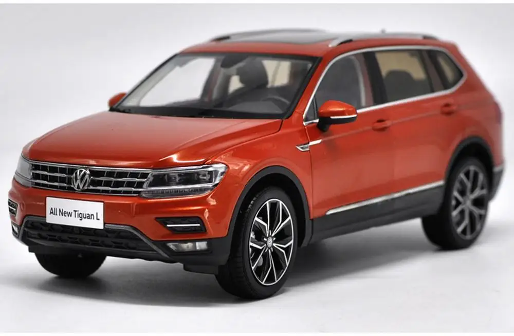 

1/18 VW Volkswagen New Tiguan L 2017 Orange DieCast Car Model Toy Collection