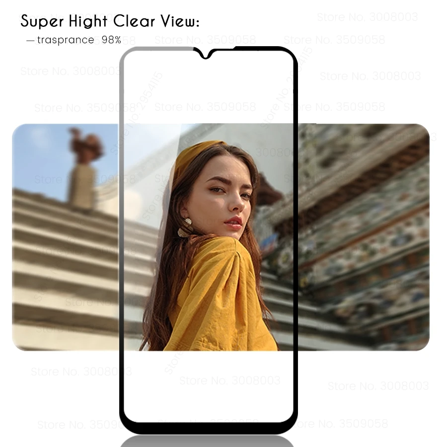 2 шт. 9d полное клеевое покрытие защита экрана pocom3 закаленное стекло для xiaomi pocophone