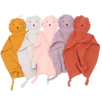 cartoon shape new baby product muslin cotton bibs toddler saliva towel feeding burp cloths sleeping dolls appease towel bib