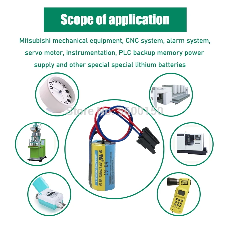 2 шт. MR-BAT ER17330V программируемый контроллер батарея 3 6 V 1700mAh ER2 / 3A 17330 литий-ионный