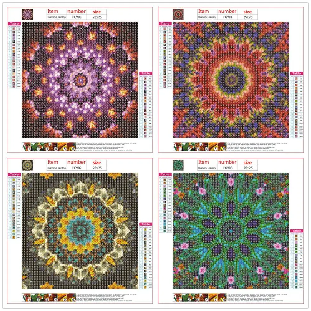 Алмазная 5d-картина полностью новая мандала мозаика вышивка украшение для дома |