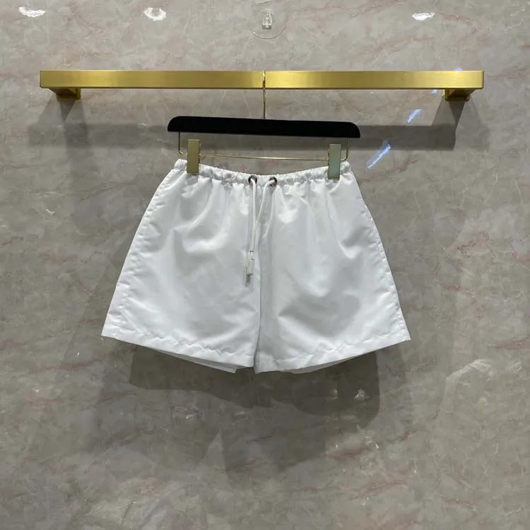 

Streetwear Solid Shorts Set for Women Summer High-end Brand New Long Sleeve Hooded Jacket with High Waist Nylon Short Pants Lady