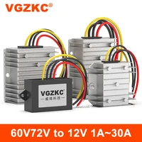 vgzkc 48v60v72v to 12v 1a30a step down power converter 30 85v to 12v car power dc dc regulator