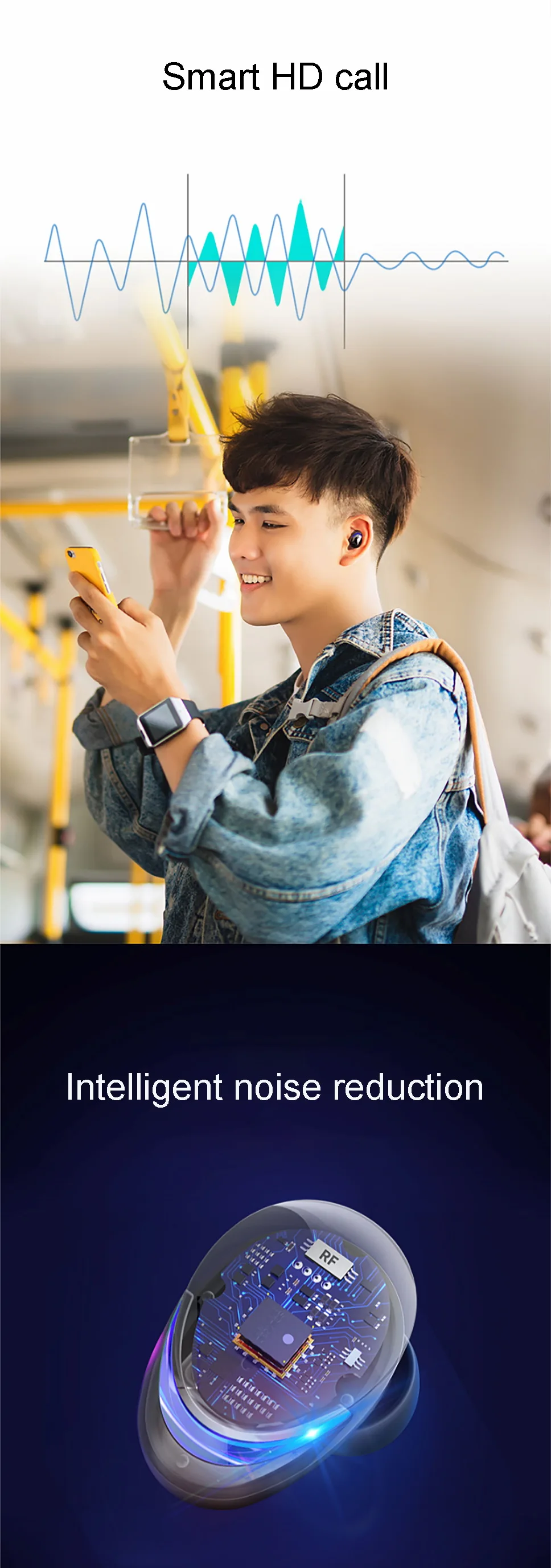Bluetooth наушники true V5.0 Беспроводная Спортивная гарнитура с длительным временем ожидания светодиодный сенсорный IPX7 водонепроницаемые наушники с внешним аккумулятором для xiaomi