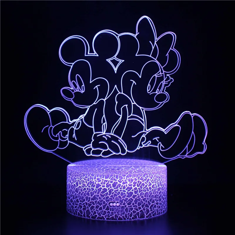 Disney в стиле Микки и Минни Маус Футболки с рисунком мышки из мультфильма Nightplamp
