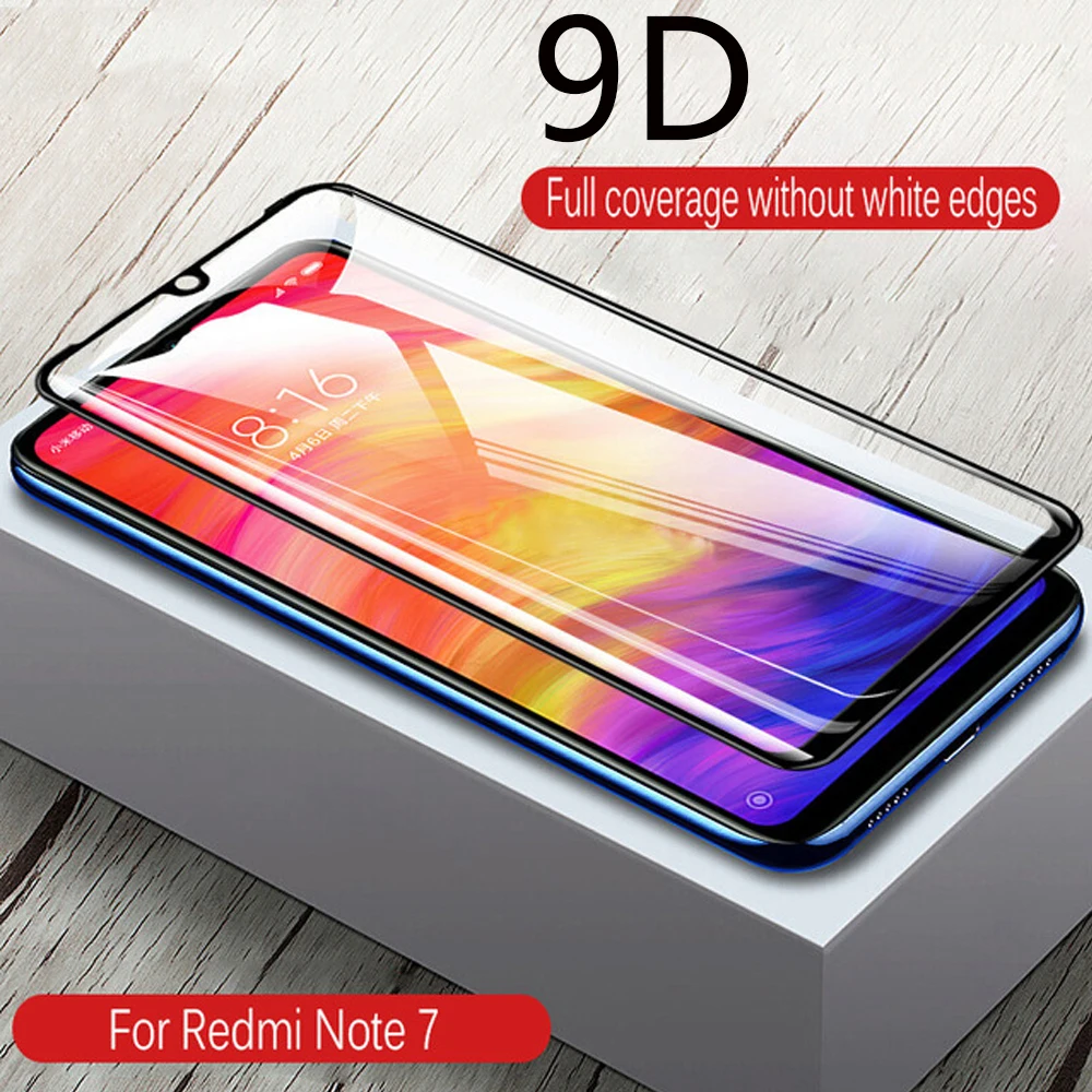 

9D on the glass for redmi note 7 6 pro protective mix 3 2s pocophone f1 for xiaomi mi 9 8 se a2 lite play phone screen protector