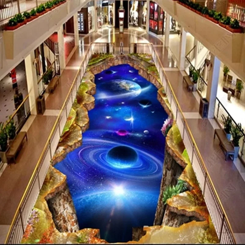 Творческий 3D печать салон Галактическое пространство прихожей ковры и коврики