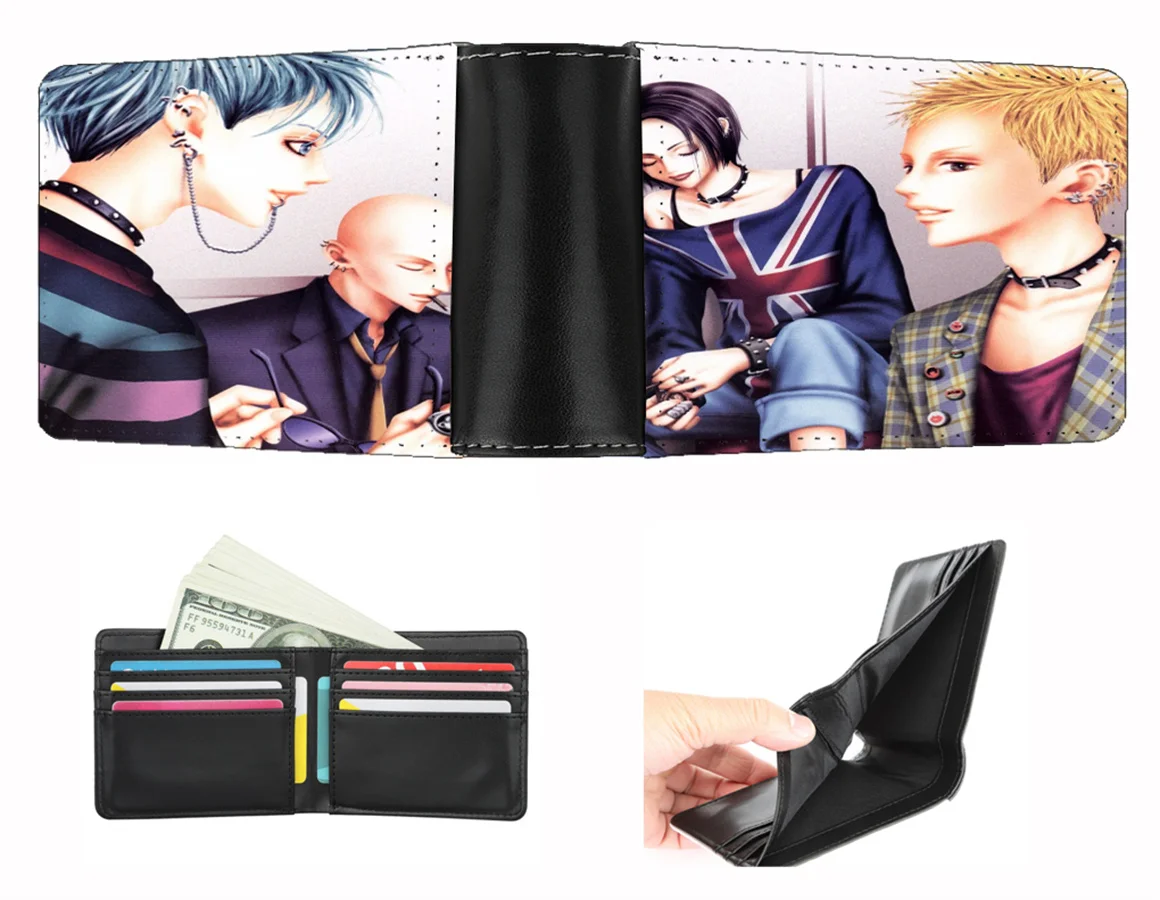 

Boys Girls Coin wallet anime NANA wallet Men women short wallet teenagers Card Holder PU Short Purse