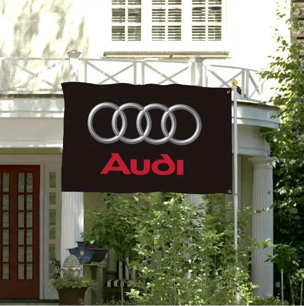 AUDI 3*5 футов (90 см * 150 120*180 см) полиэстер фотофлаг украшение для мотоцикла Летающий