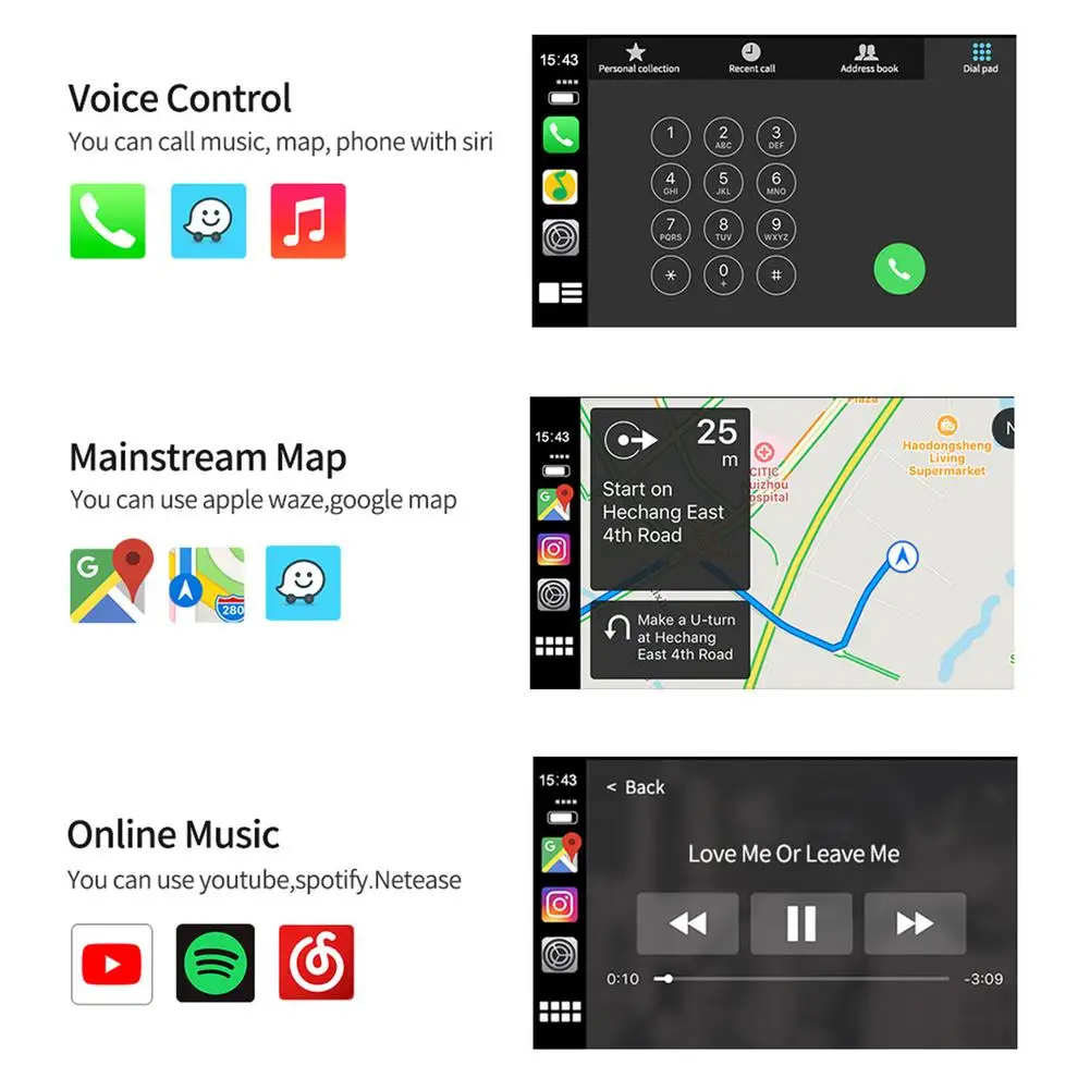 Автомобильный беспроводной адаптер CarPlay автомобильный для Android установки экрана