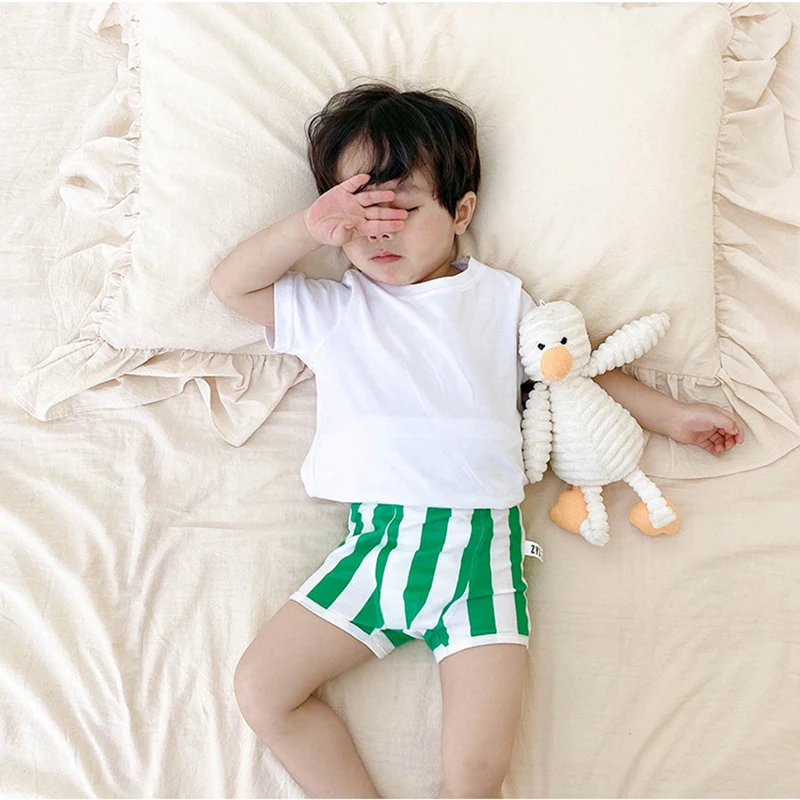 

MILANCEL 2021 Summer New Kids Clothes Korean Cotton Boys Panties Cute Print Children Clothing