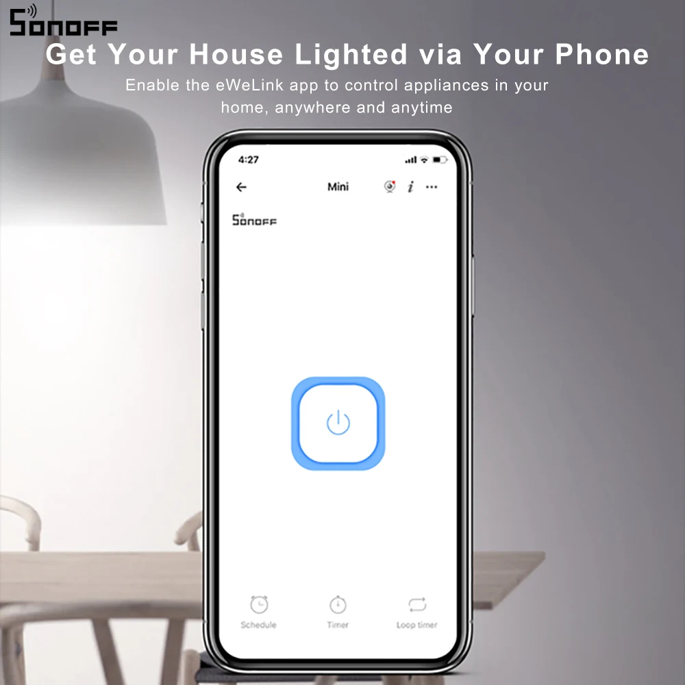 Умный двухсторонний переключатель SONOFF MINI R2 с дистанционным управлением
