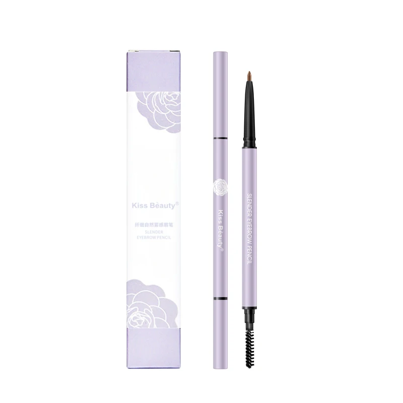 Очень тонкий карандаш для бровей с двойной головкой водостойкий макияж
