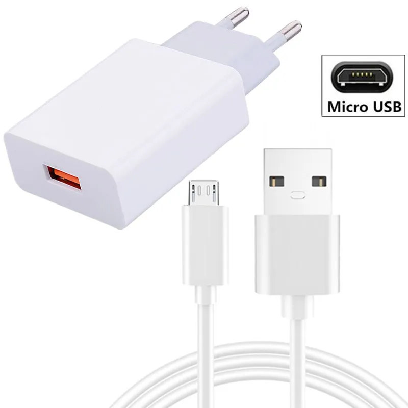 Настенное зарядное устройство адаптер USB кабеля для Huawei P Smart Pro S Z Type C Micro шнур Honor 7A
