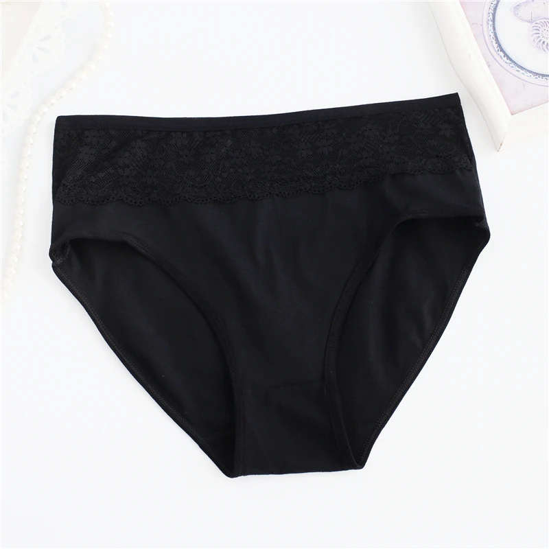 Женские хлопковые трусы женское кружевное белье размера плюс 5XL женские трусики