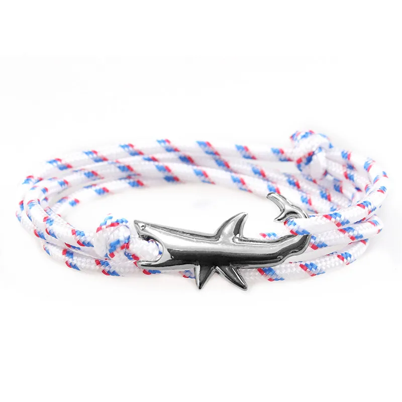 Viking браслет Акула браслеты из камней ручной работы DIY подарок Для мужчин