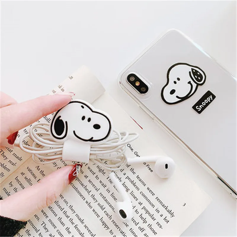 1 шт. мультяшный протектор кабеля шнура передачи данных защитный чехол намотка