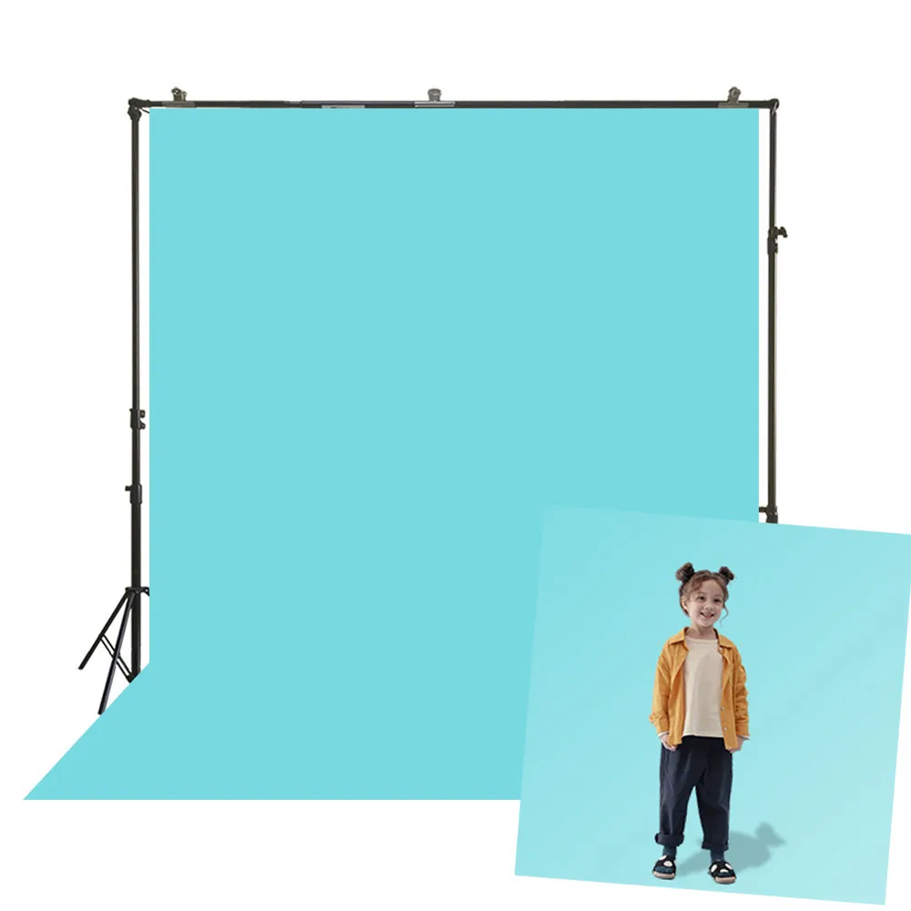 Фон для фотосъемки с аквабирюзой голубой однотонный Чистый Простой фон