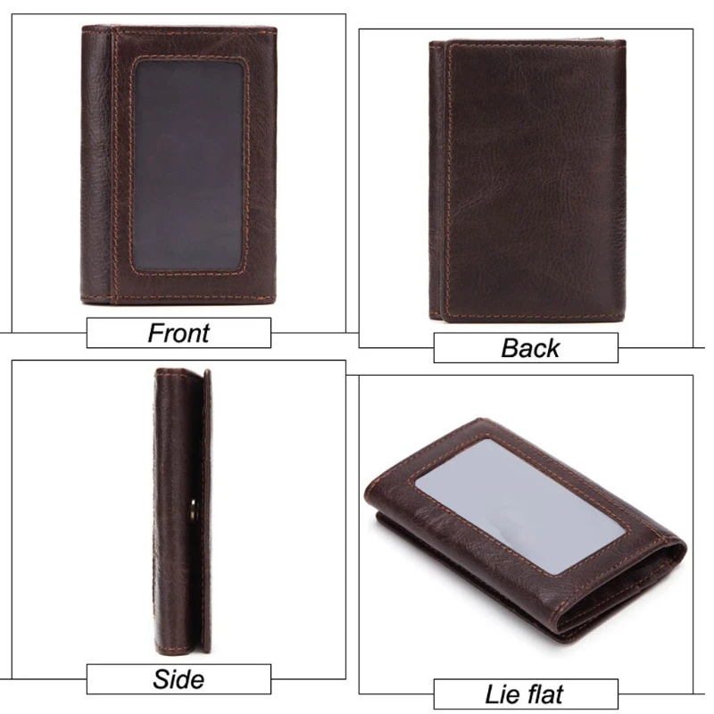 

Credit Card Leather Bifold Wallet Mini Coin Purse Cash Pocket Organizer Holder M68C