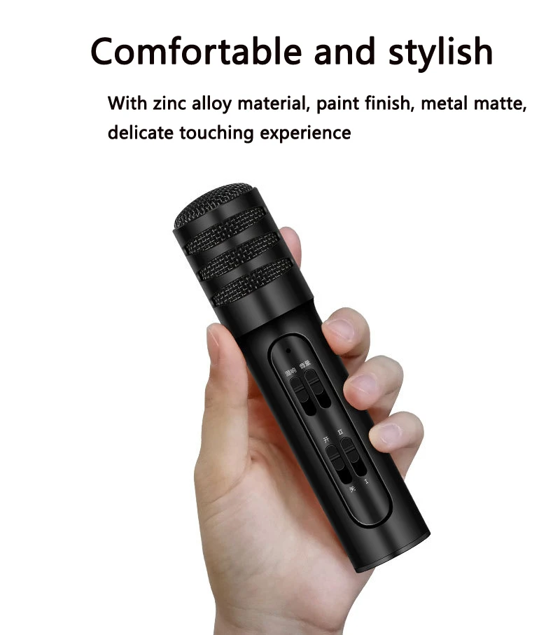 10 шт. портативный микрофон для телефона K Song конденсаторный универсальный Live