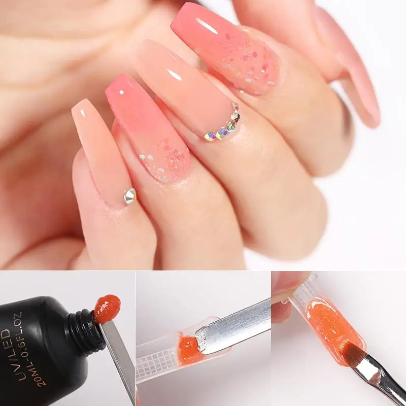 

1 Bag Quick Building Mold Nails Tips Dual Nail Forms 10 Different Size Finger Extension UV Builder UV Gel Nail Art Tools Decor