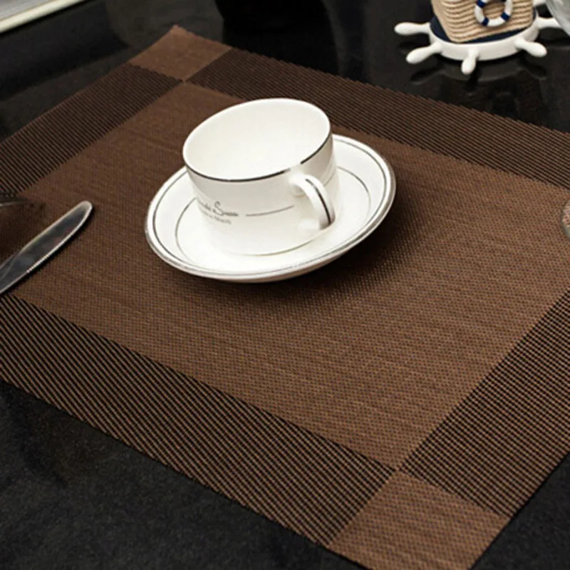 4 шт./лот модные подставки для обеденного стола из ПВХ коврики дисков чашек
