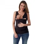 Одежда для беременных женский топ без рукавов С Карманами Кенгуру для мам футболка для грудного вскармливания Блузка жилет для кормления L1209