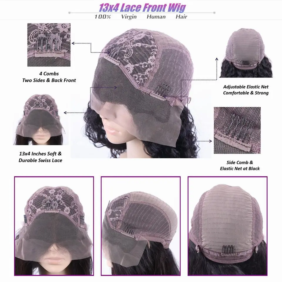 Омбре блонд парики на кружеве кудрявые 180% Плотность человеческие волосы с