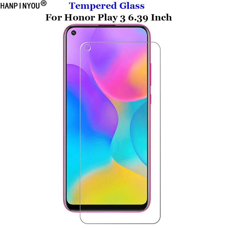 

Закаленное стекло 9H 2.5D Premium для Huawei Honor Play 3 6,39 дюйма, прозрачная защитная пленка