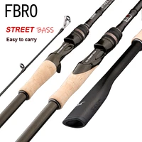 fbro street bass spinning casting fishing rod travel 5 42g 1 982 12 42 7m 8 25lb fast mlmmhh baitcasting fishing lure rod