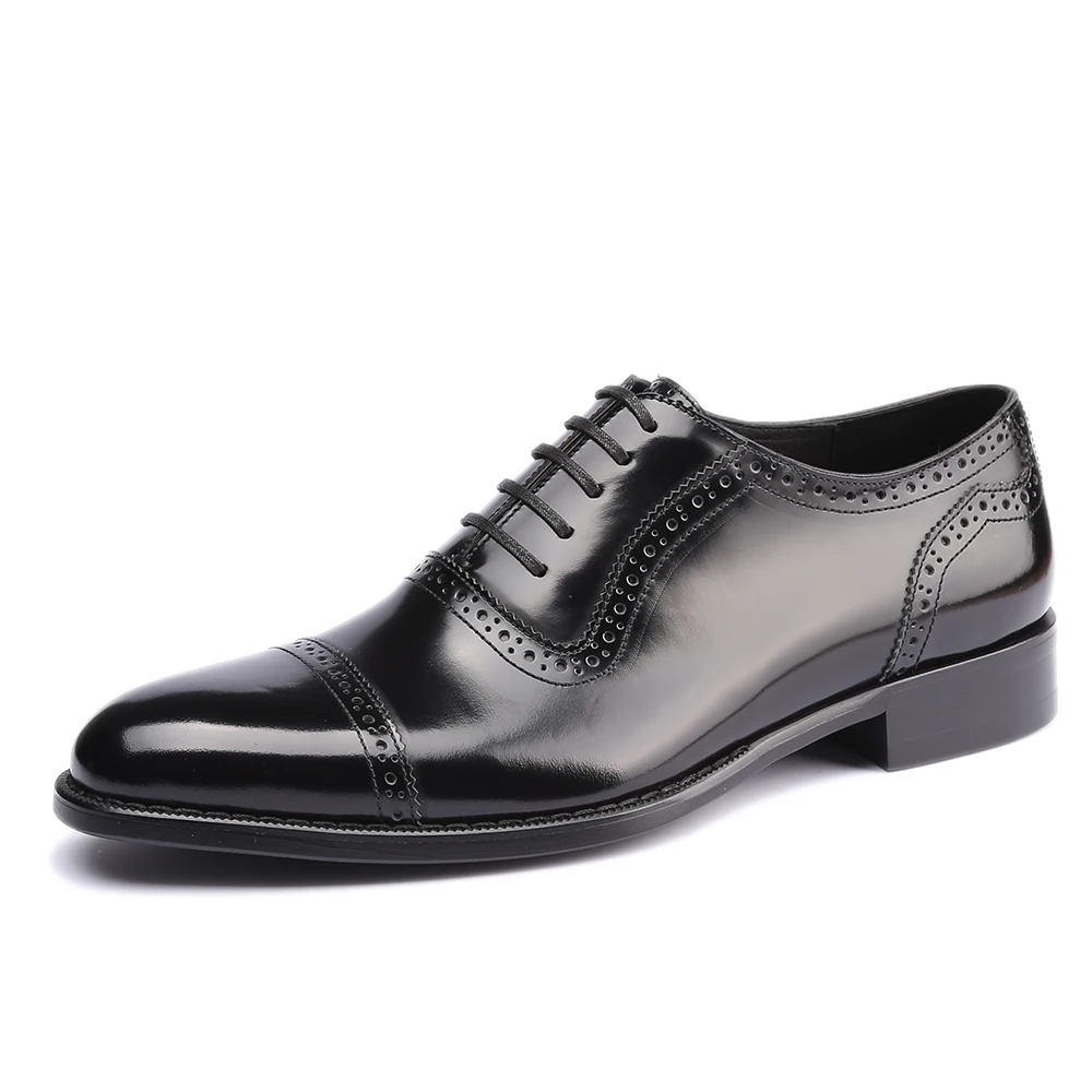Мужские кожаные туфли оксфорды из натуральной кожи под заказ модные офисные для
