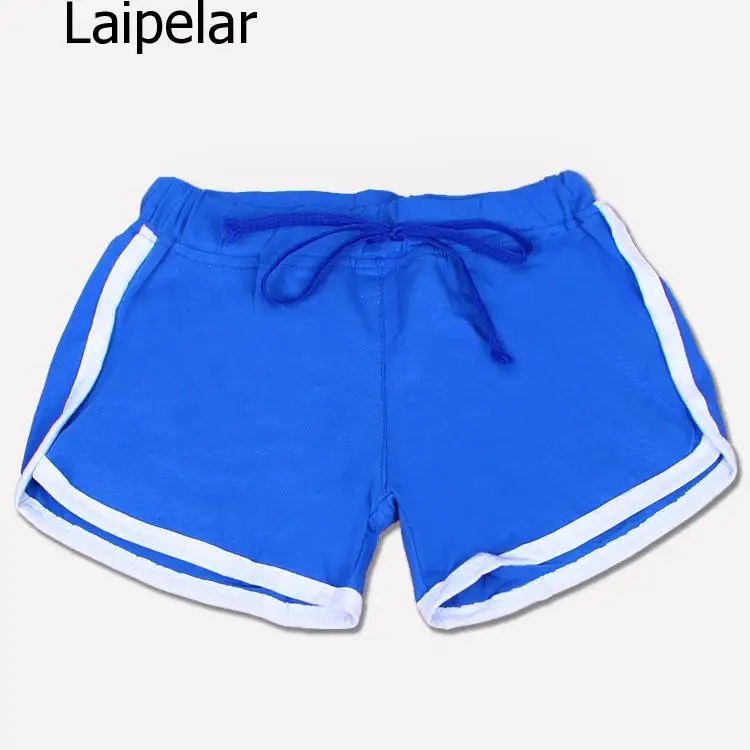 

Causal Summer Girls Women Multicolors Shorts Ladies Cotton Soft Cozy Elastic Skinny Patchwork Shorts Size