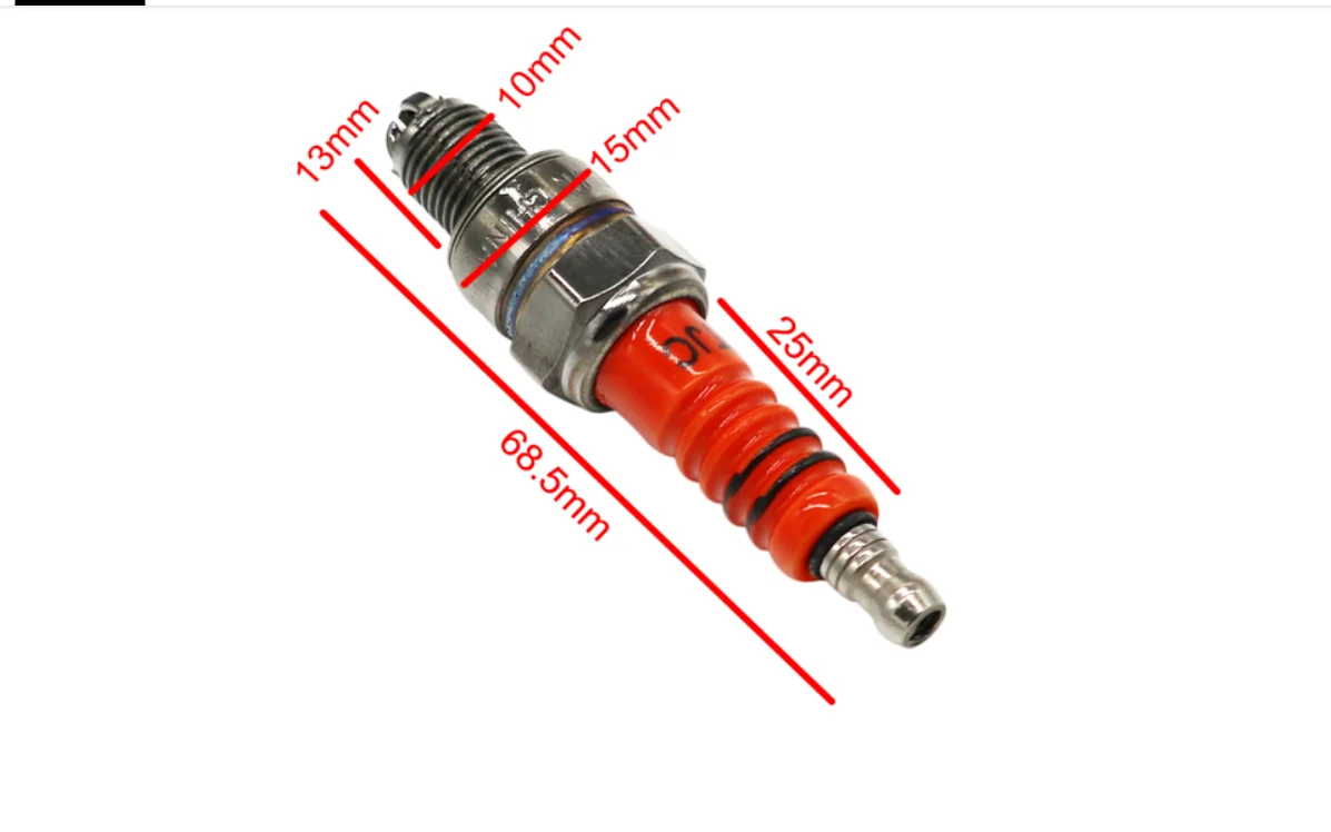 Paquete de 2 bujias 3 electrodos carrera A7tc para 50cc 110cc 125cc 150cc Atv Scooter внедорожный велосипед Go Kart |